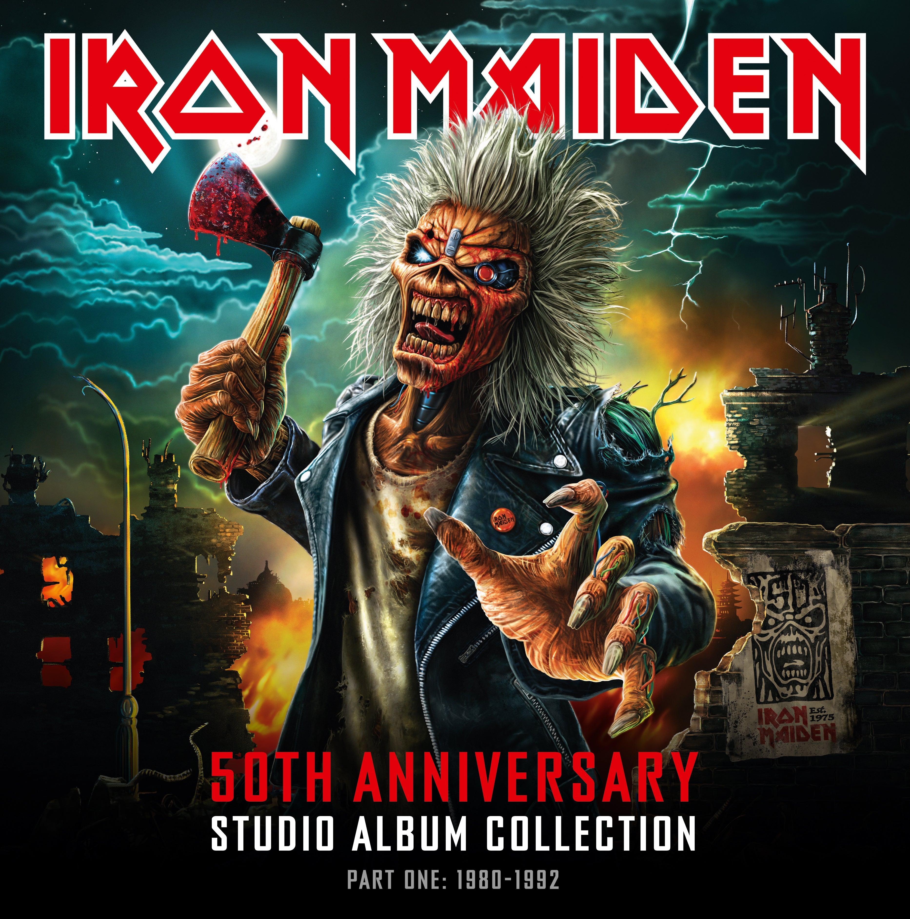 IRON MAIDEN '50TH ANNIVERSARY STUDIO ALBUM COLLECTION PART ONE: 1980-1992' 10LP BOX SET (Color Vinyl)