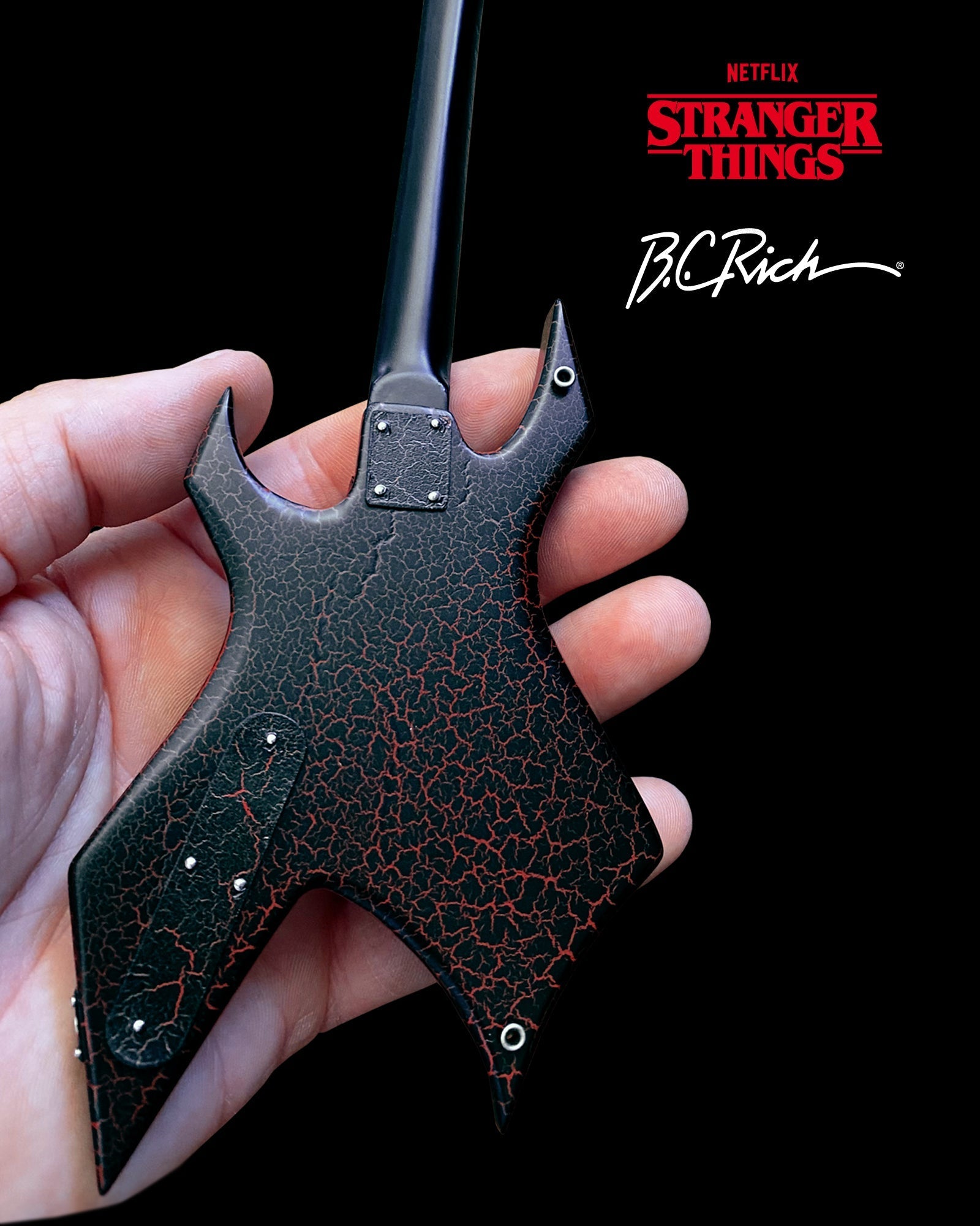 OFFICIAL STRANGER THINGS® EDDIE'S GUITAR B.C. RICH® NJ WARLOCK® MINI G
