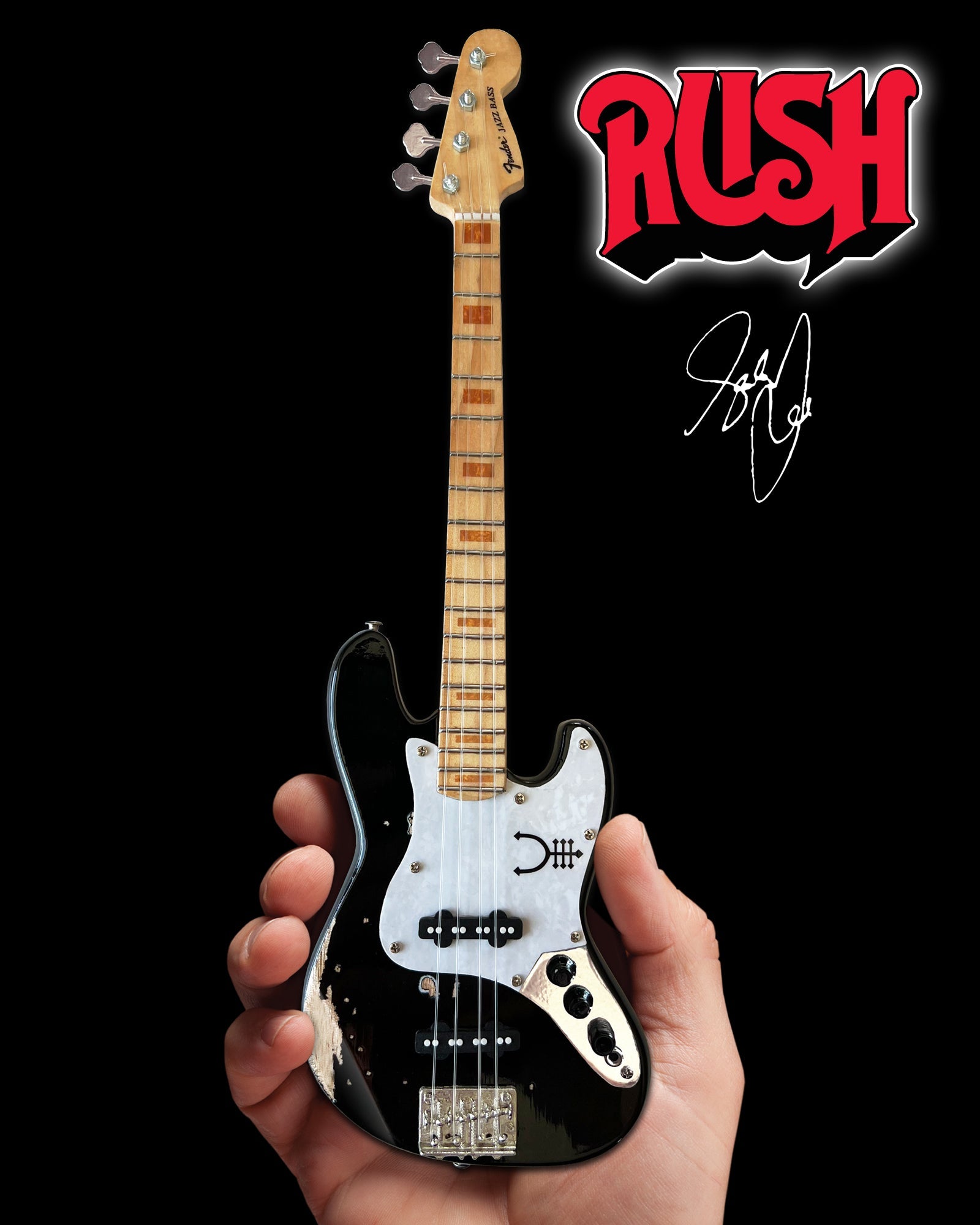 RUSH - Geddy Lee Vintage 'Tour Edition' Fender™ Jazz™ Miniature Bass