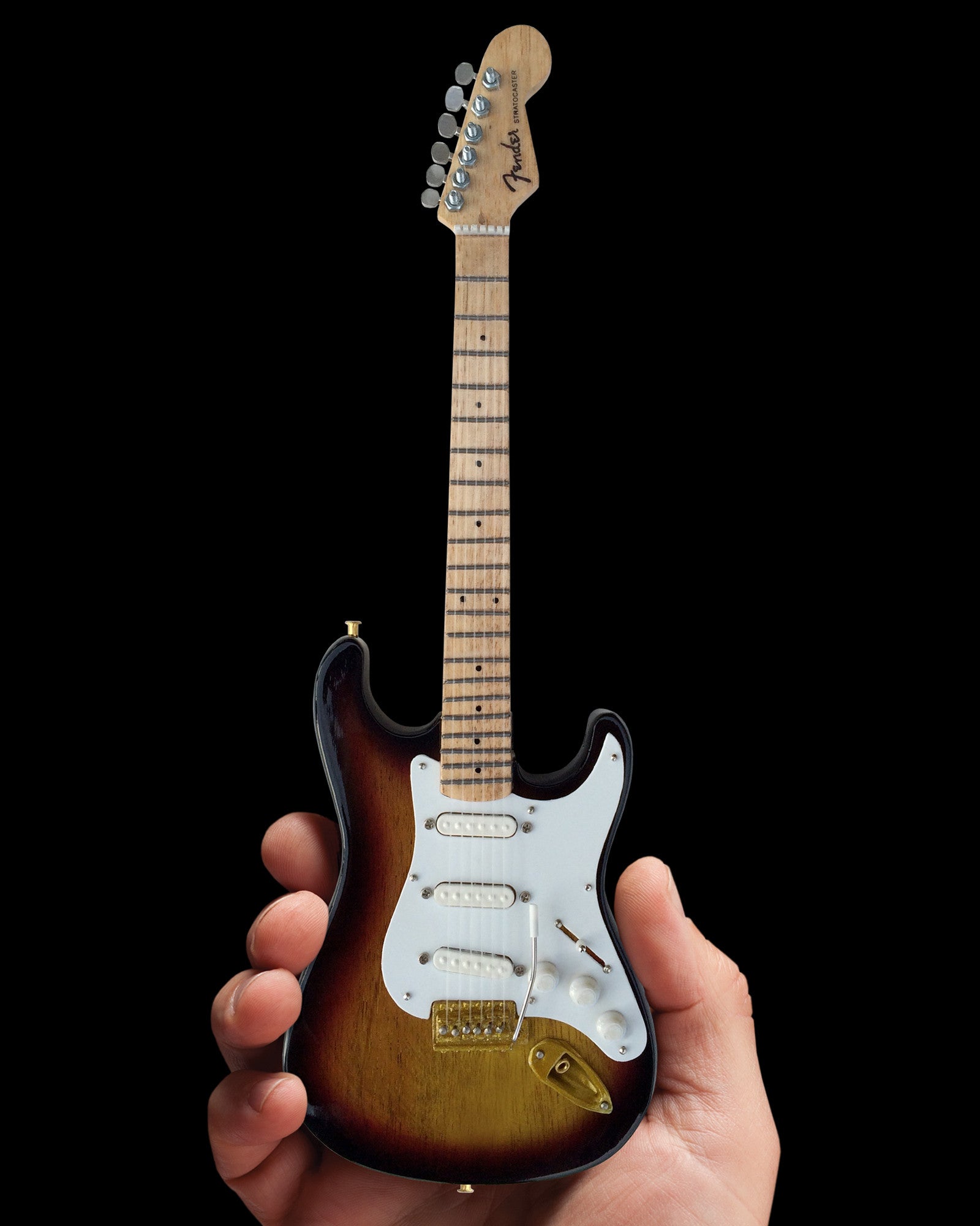 OFFICIALLY LICENSED FENDER™ STRAT™ 60TH ANNIVERSARY SUNBURST MINI GUITAR REPLICA