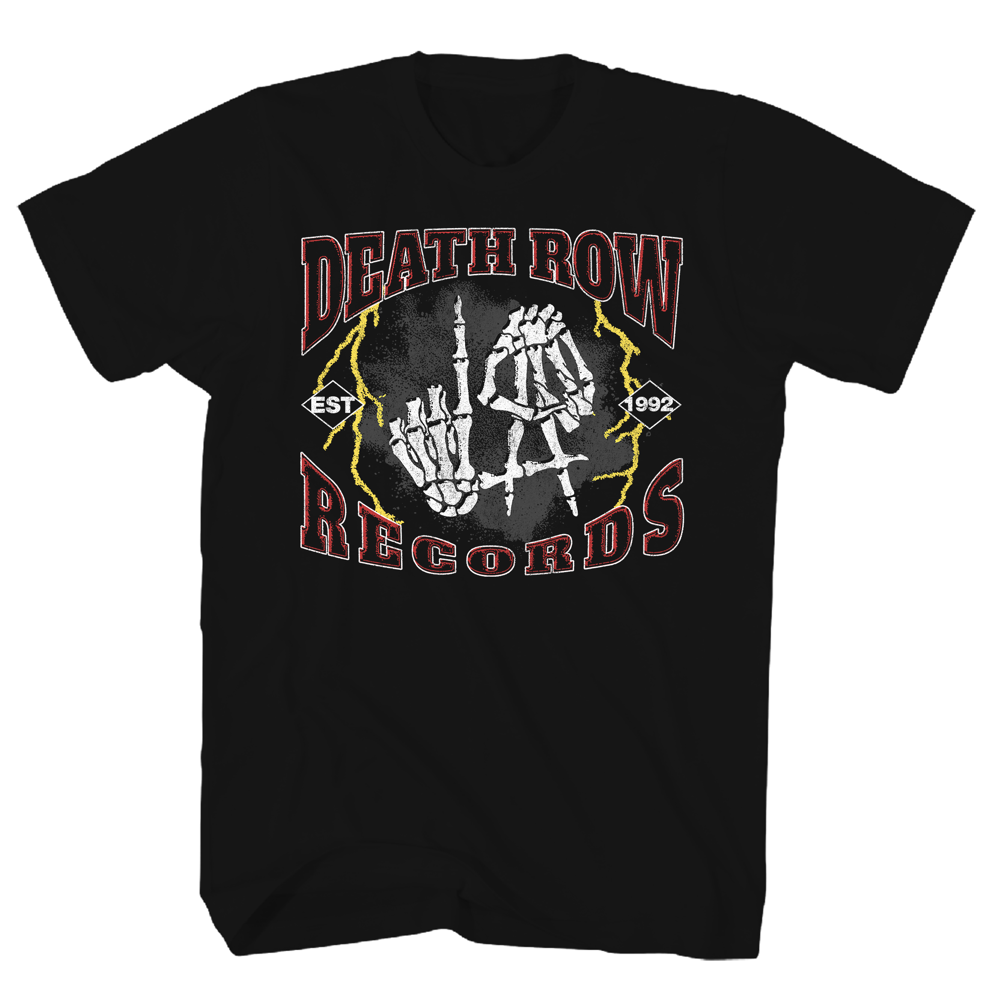 DEATH ROW RECORDS DEATH ROW LA BLACK T-SHIRT