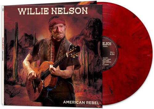 WILLIE NELSON 'AMERICAN REBEL' LP (Red Marble Vinyl)