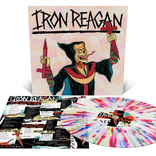 IRON REAGAN 'CROSSOVER MINISTRY' LP (Milky Clear w/Rainbow Splatter Vinyl)