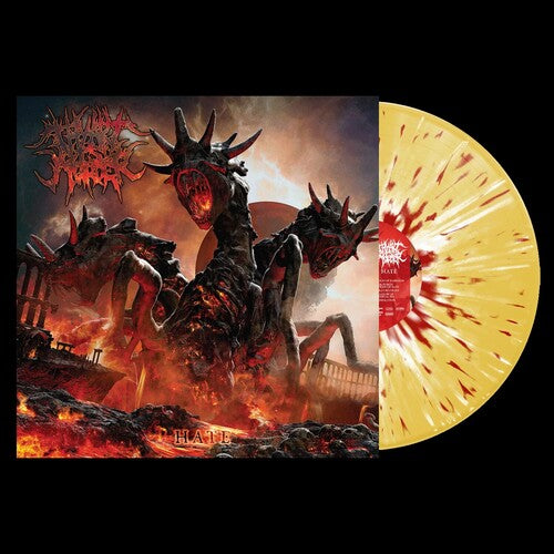 THY ART IS MURDER 'HATE' LP (Yellow w/Red & White Splatter Vinyl)