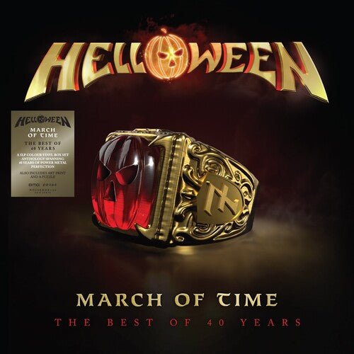 HELLOWEEN 'MARCH OF TIME (THE BEST OF 40 YEARS)' 5LP (Red Vinyl)