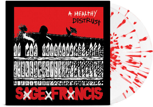 SAGE FRANCIS'A HEALTHY DISTRUST' 2LP (20th Anniversary, White w/Red Splatter Vinyl)