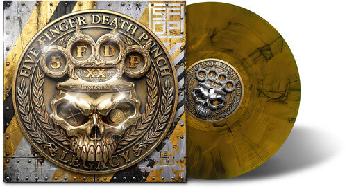 FIVE FINGER DEATH PUNCH 'LEGACY' LP (Amber Wave Vinyl)