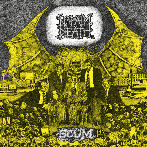 NAPALM DEATH 'SCUM' LP (Limited, 40th Anniversary, Black and White Marble Vinyl)