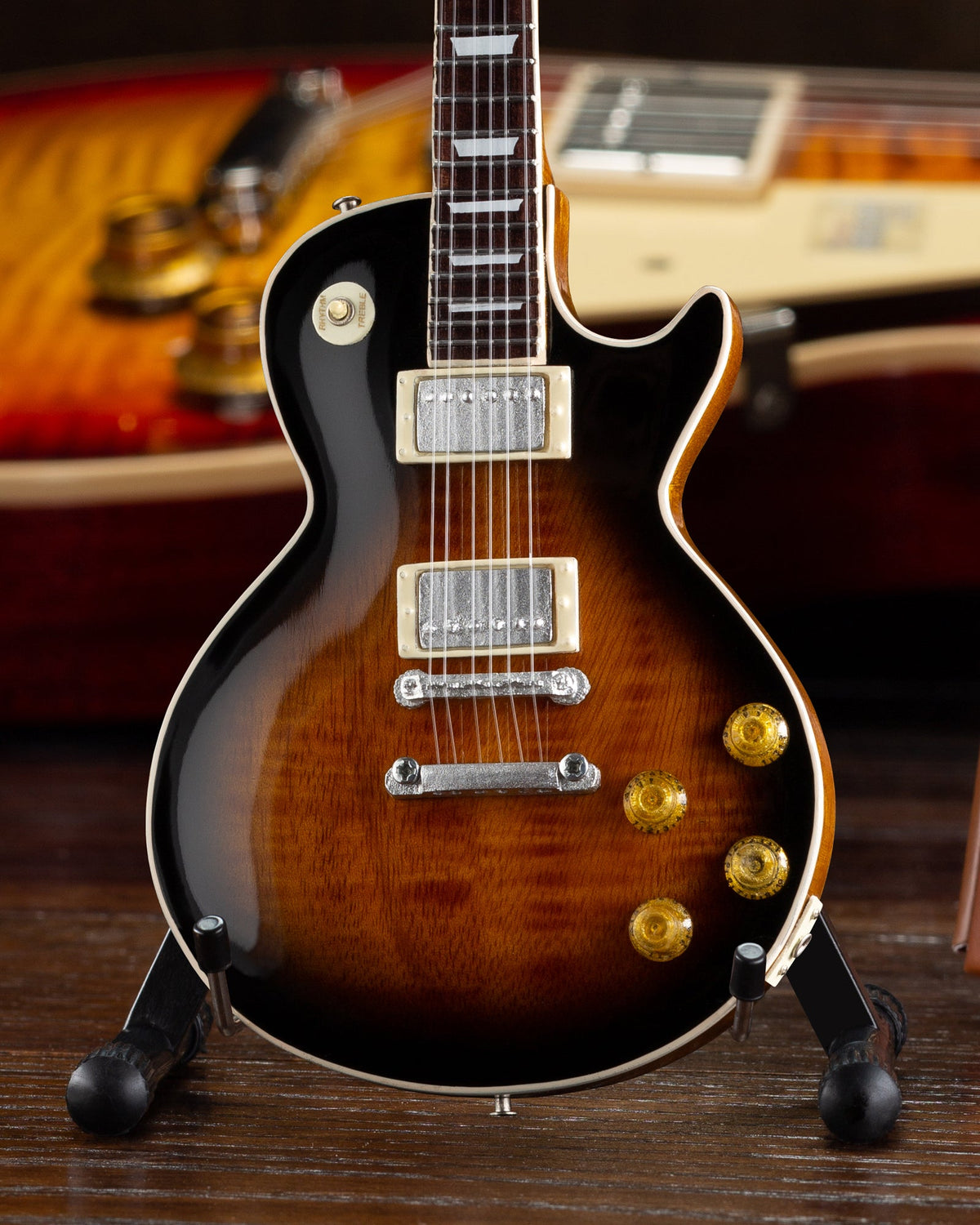 GIBSON LES PAUL TRADITIONAL TOBACCO BURST 1:4 SCALE MINI GUITAR MODEL