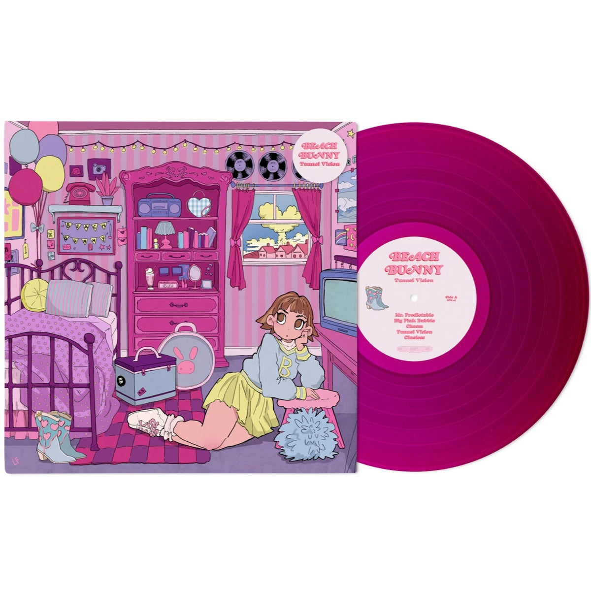 BEACH BUNNY 'TUNNEL VISION' LP (Grape Vinyl)