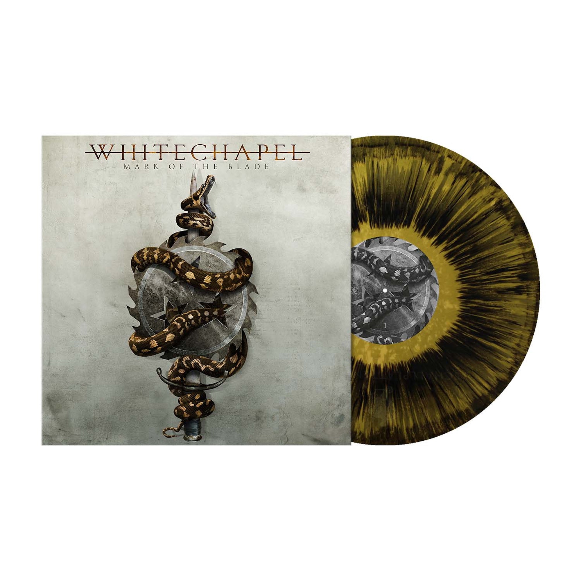 WHITECHAPEL 'MARK OF THE BLADE' LP (Gold Metallic Black Dust Vinyl)