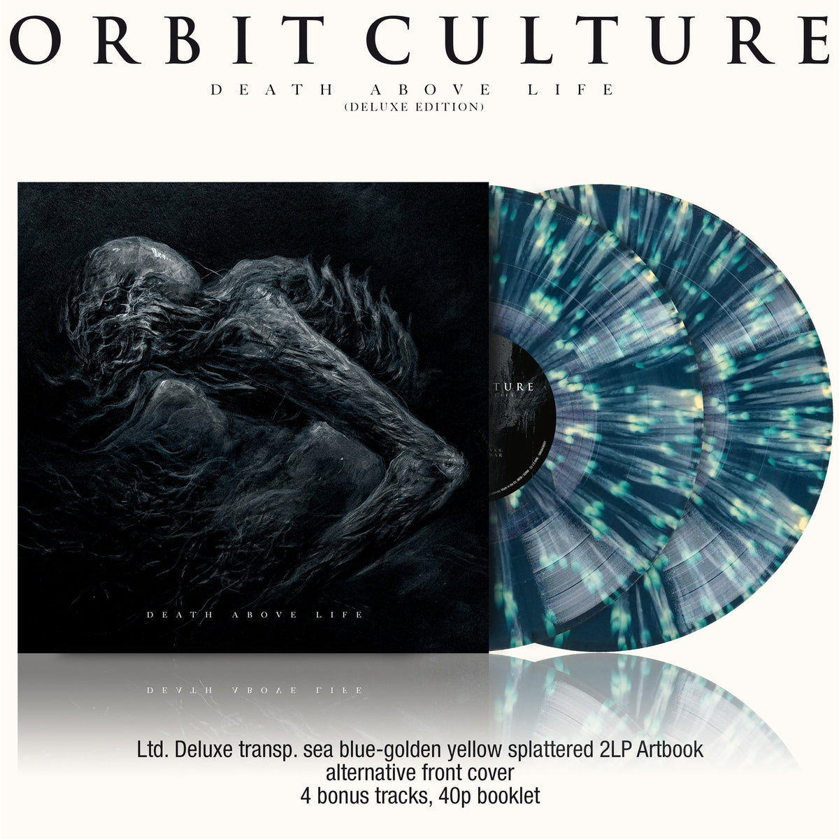 ORBIT CULTURE'DEATH ABOVE LIFE' 2LP (Deluxe, Sea Blue-Golden Yellow Splattered Vinyl)