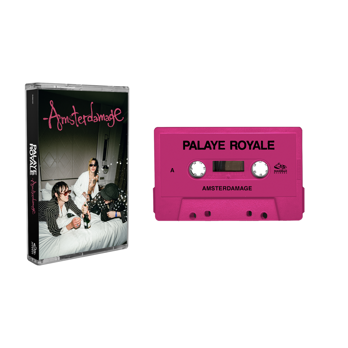 PALAYE ROYALE 'AMSTERDAMAGE' CASSETTE (Exclusive – Limited to 50, Hot Pink w/ Black)