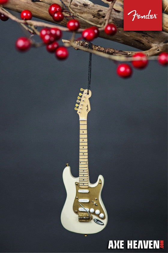 6" FENDER 50S STRATOCASTER GUITAR HOLIDAY ORNAMENT – CREAM