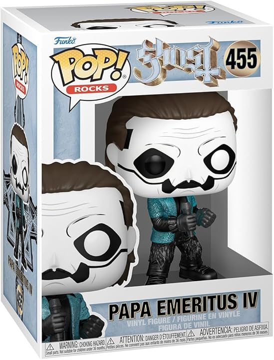Funko Pop Rocks: Ghost - Papa Emeritus IV Figurine en Vinyle (livrée avec étui de Protection Compatible), Multicolore, 9,5 cm Funko Pop Rocks: Ghost - Papa Emeritus IV Figurine en Vinyle (livrée avec étui de Protection Compatible), Multicolore, 9,5 cm