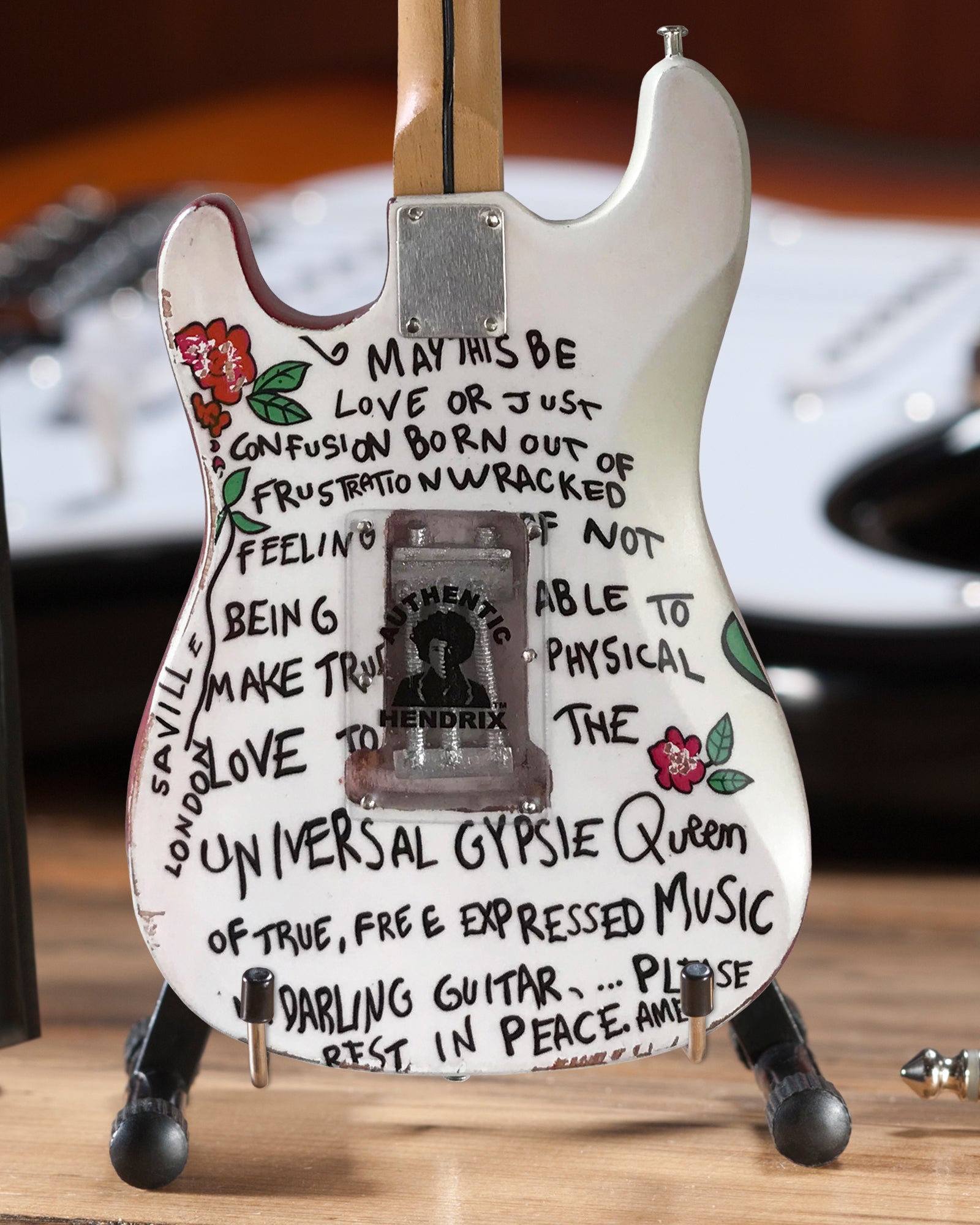 SET OF 3 SIGNATURE JIMI HENDRIX FENDER™ STRATOCASTER™ MINI GUITARS