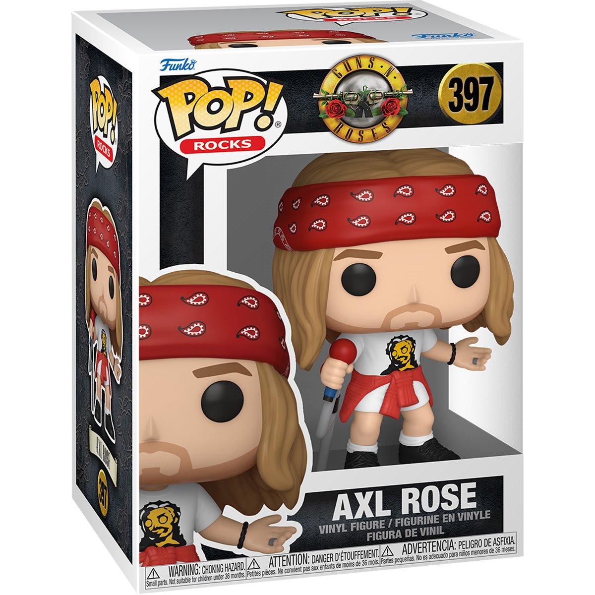 GUNS N ROSES AXL ROSE (1992) FUNKO POP! ROCKS FIGURE (Chance of Chase)