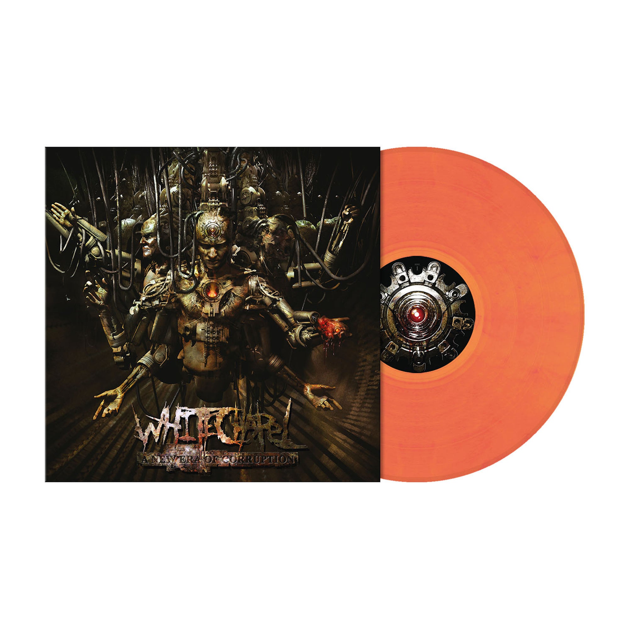 WHITECHAPEL 'A NEW ERA OF CORRUPTION' LP (Bright Orange Marbled Vinyl)