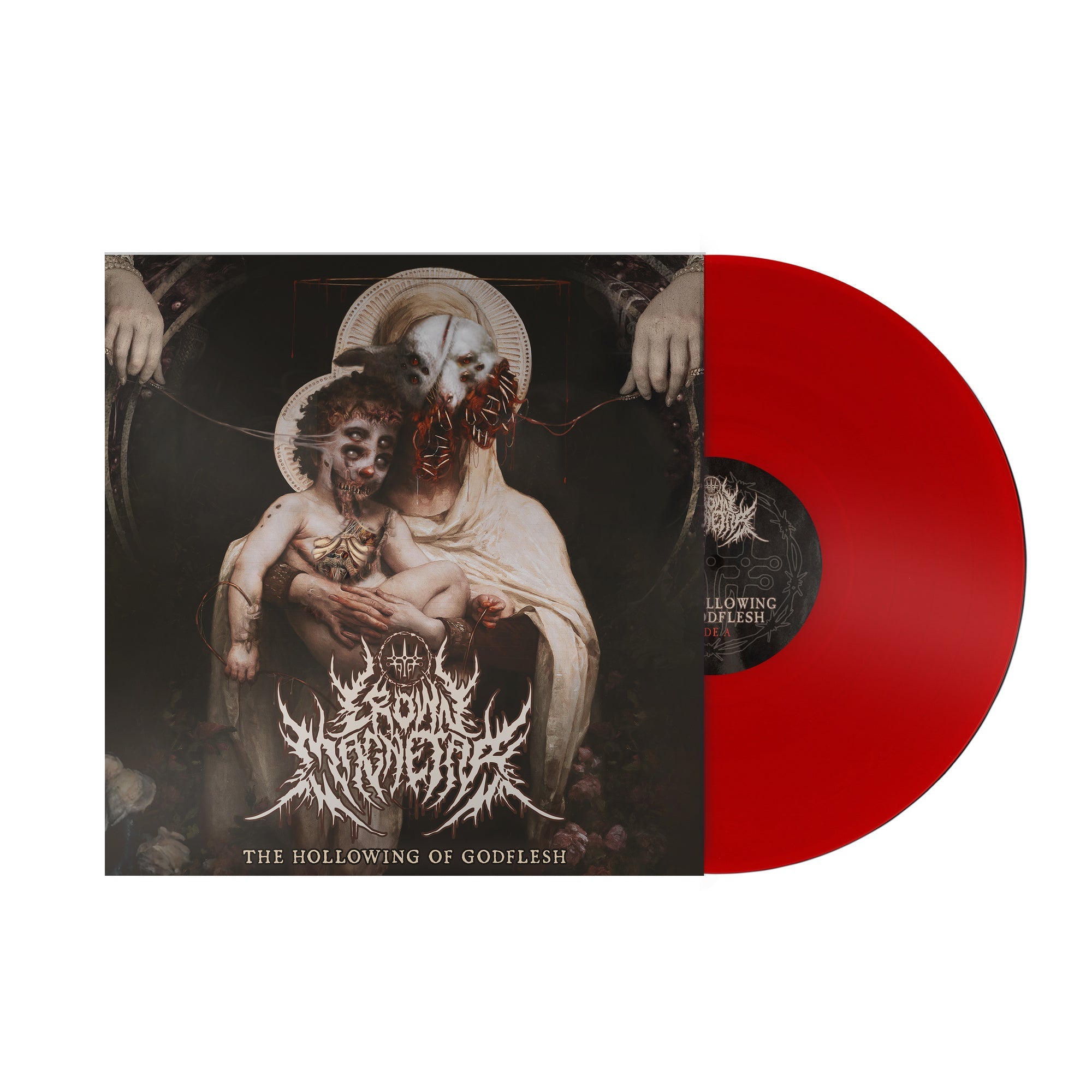 CROWN MAGNETAR 'THE HOLLOWING OF GODFLESH' LP (Blood Of The Flesh Vinyl)