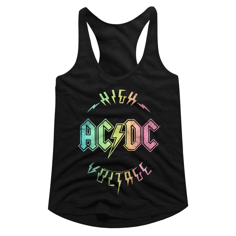 AC/DC - MULTICOLOR VOLTAGE LADIES SHIRT