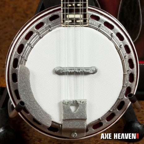 CLASSIC BANJO MINIATURE GUITAR REPLICA COLLECTIBLE WITH ROSEWOOD BACK