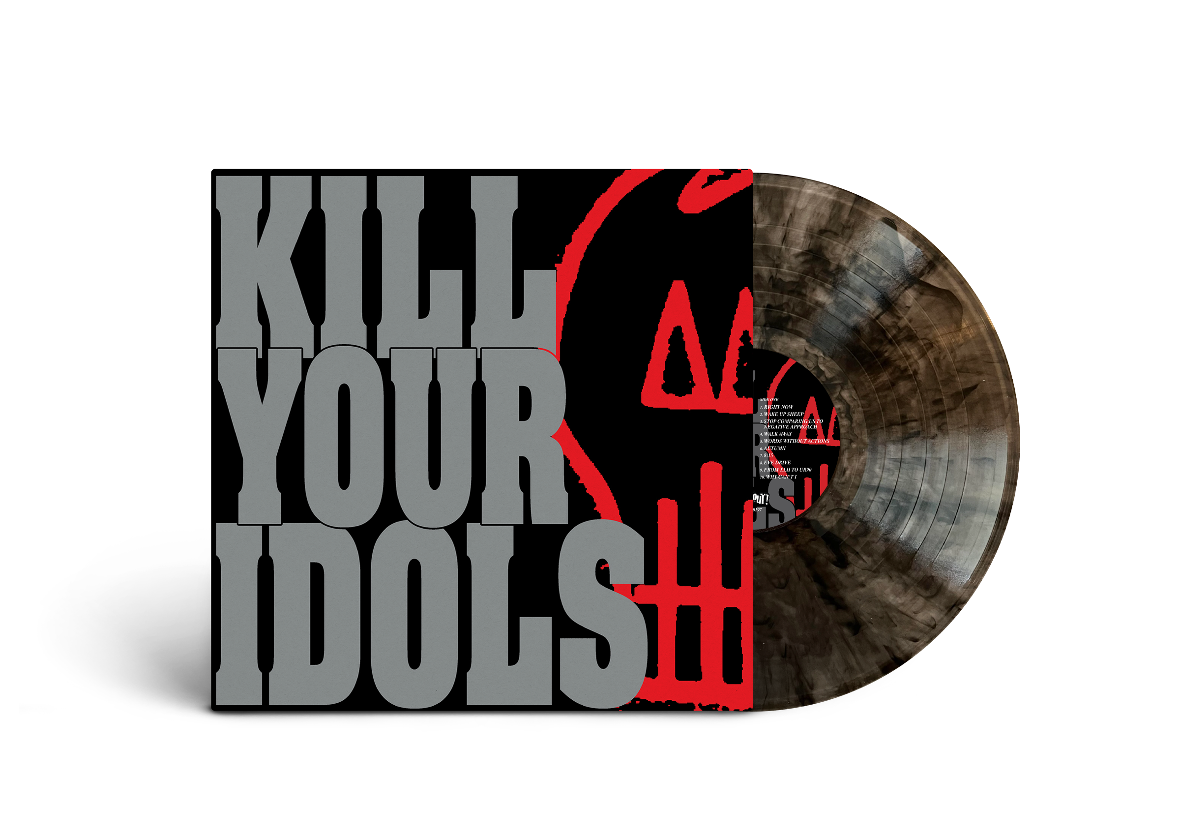 KILL YOUR IDOLS ‘NO GIMMICKS NEEDED’ LP (Limited Edition – Only 100 Made, Clear Smoke Vinyl)