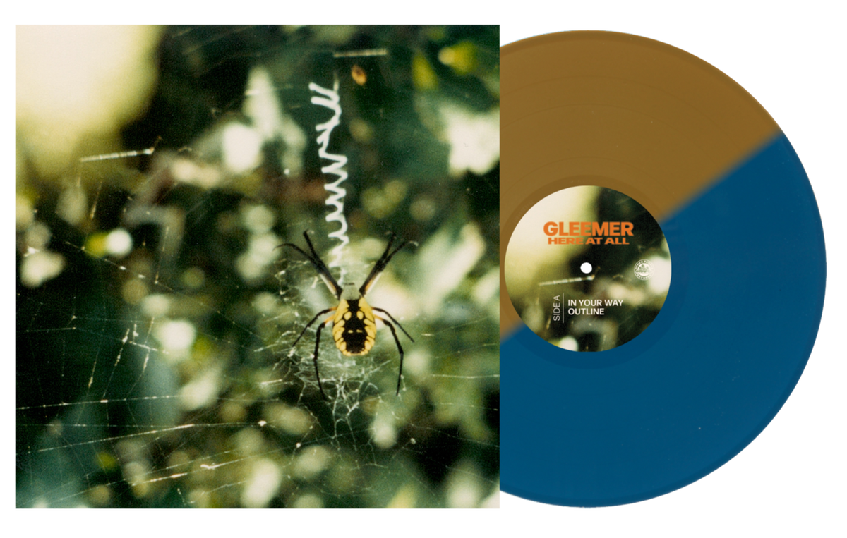 GLEEMER 'HERE AT ALL' LP (Limited Edition ' Only 200 made, Half Blue / Half Gold Vinyl)