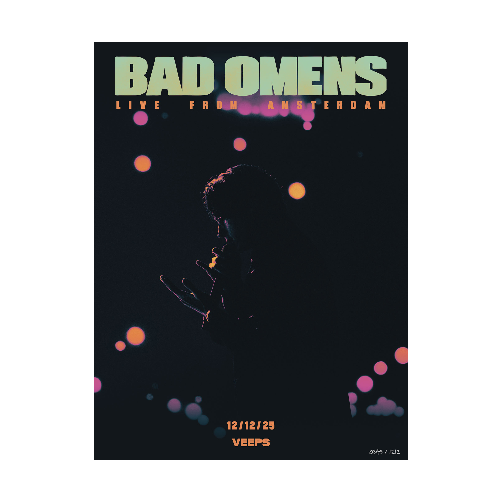 BAD OMENS 'LIVE FROM AMSTERDAM' POSTER