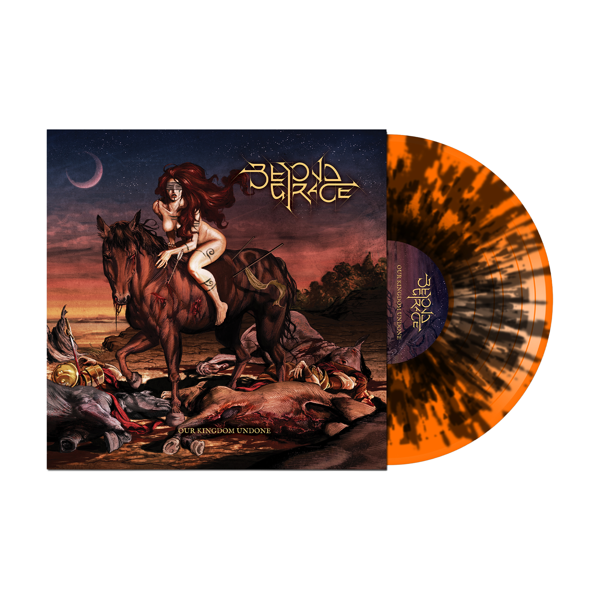BEYOND GRACE 'OUR KINGDOM UNDONE' LP (Orange w/ Black Hue Vinyl)