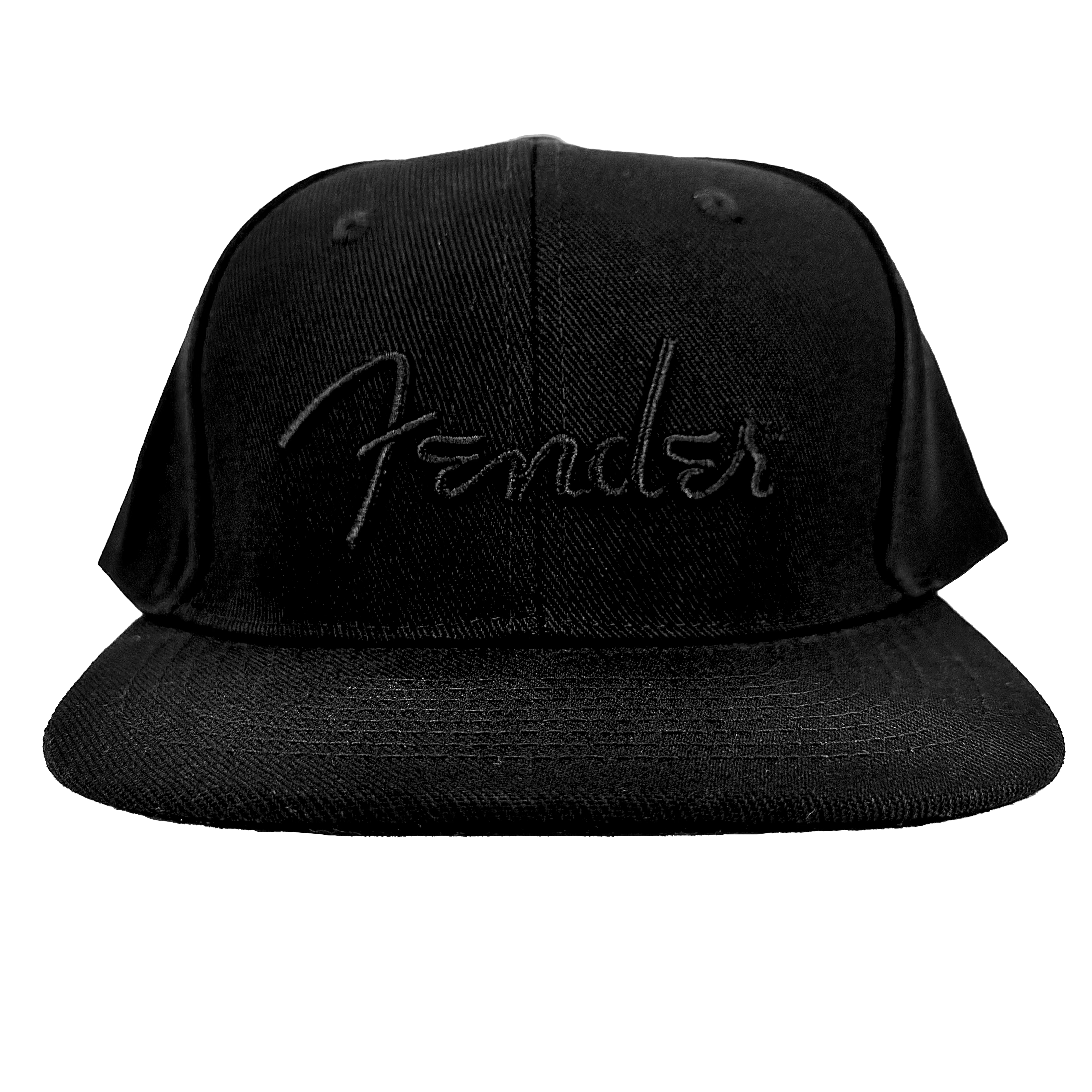FENDER BLACK FLAT BILL HAT