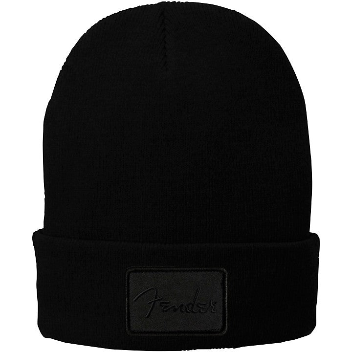 FENDER BLACK PATCH BEANIE