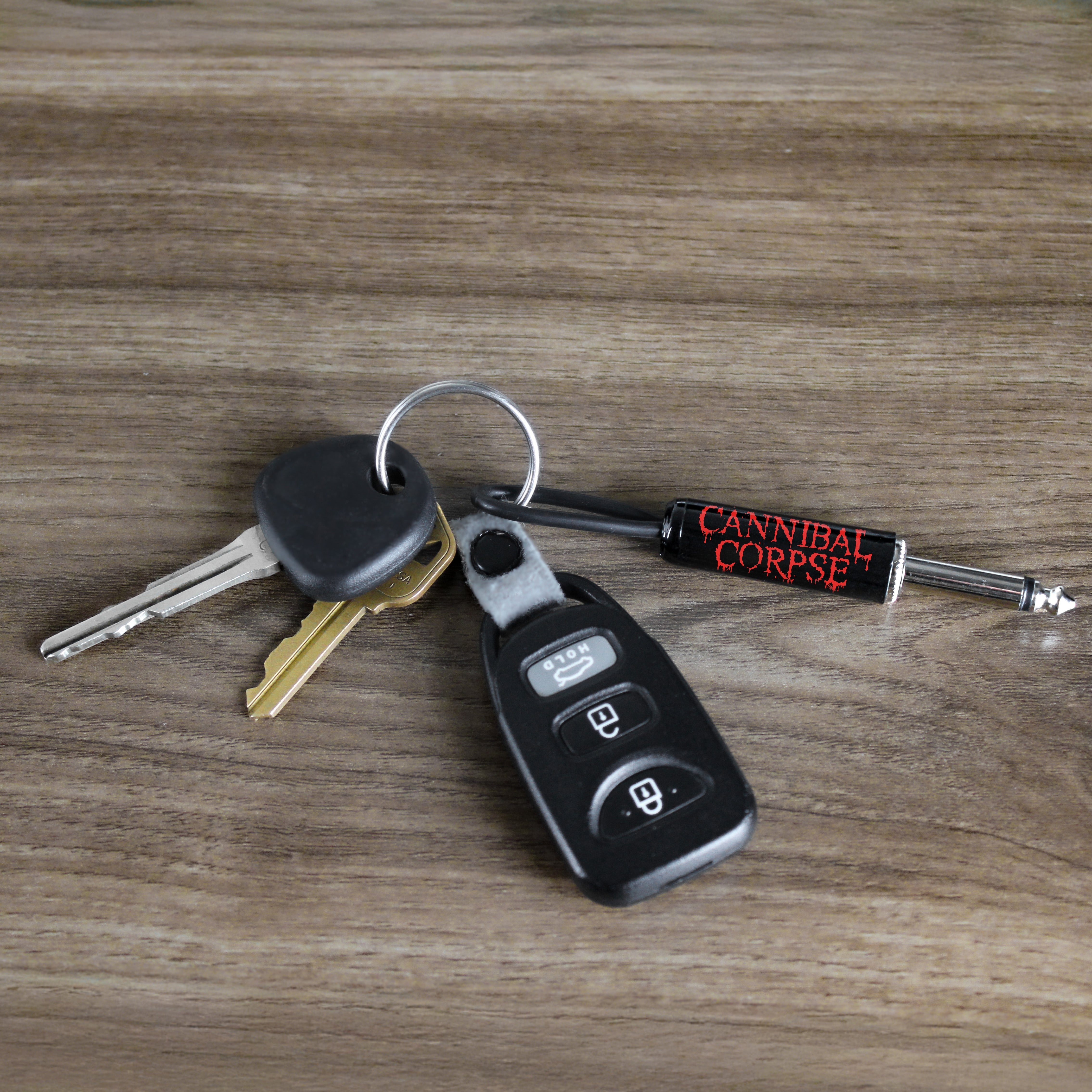 CANNIBAL CORPSE LOGO GUITAR PLUG KEYCHAIN