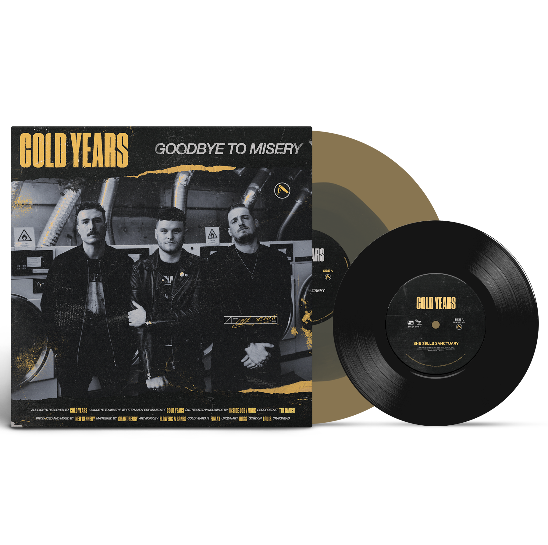 COLD YEARS 'GOODBYE TO MISERY' LP + 7" (Color In Color Vinyl)
