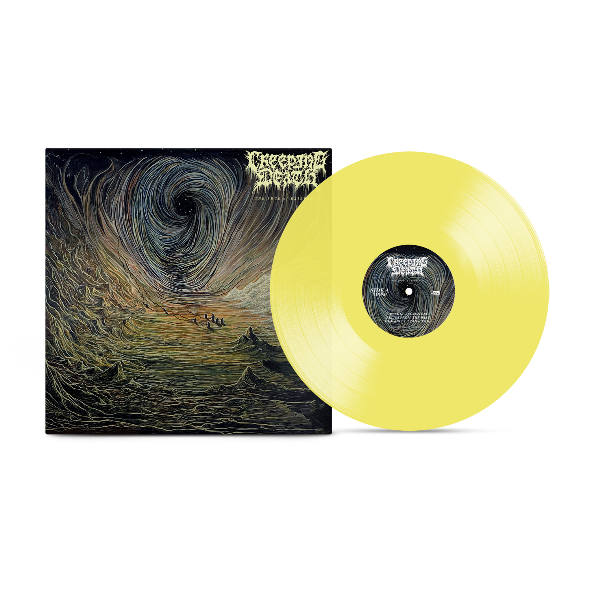 CREEPING DEATHC 'THE EDGE OF EXISTENCE' LP (Clear Yellow Vinyl)