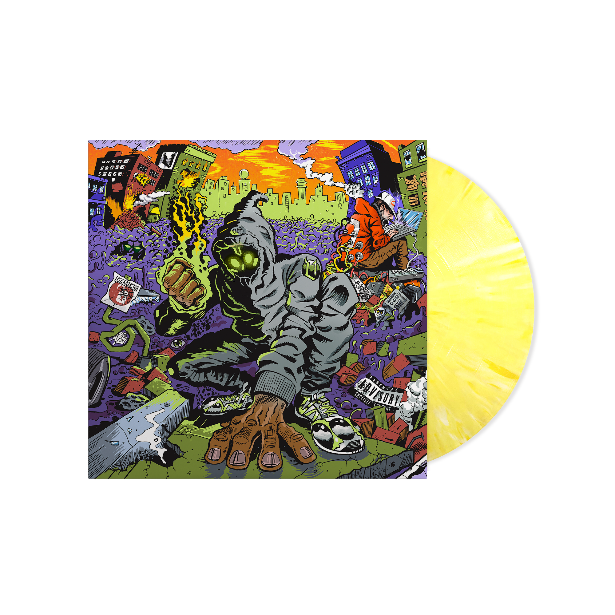 DENZEL CURRY ‘UNLOCKED’ LP (Limited Edition – Only 500 Made, Lemon Yellow Marble Vinyl)