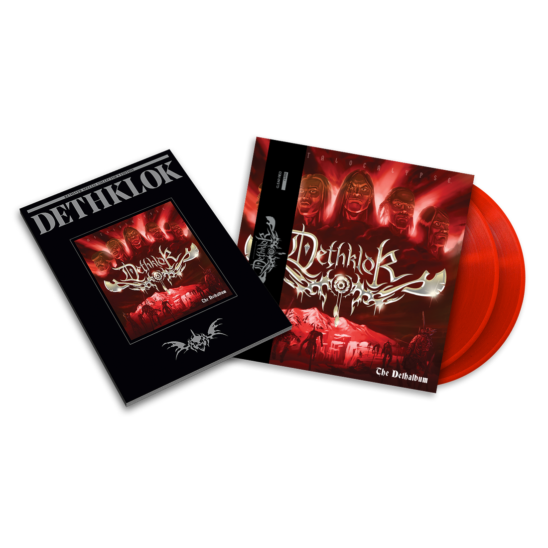 DETHKLOK 'THE DETHALBUM' EXPANDED EDITION CLEAR RED LP + DETHKLOK x RE