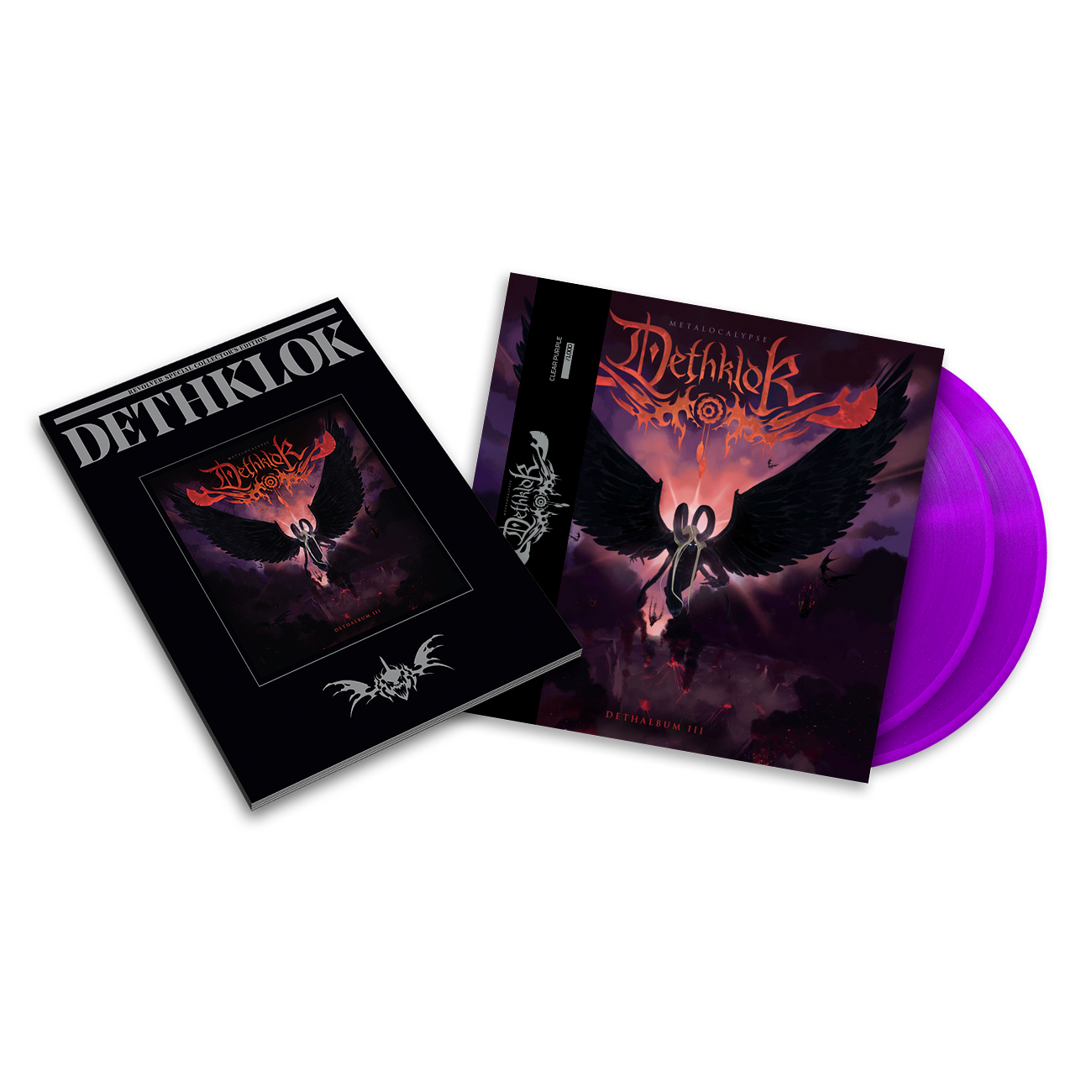 DETHKLOK 'DETHALBUM III' CLEAR PURPLE LP + DETHKLOK x REVOLVER SPECIAL COLLECTOR'S EDITION