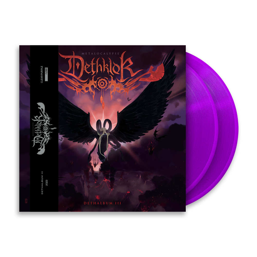 Dethkl DETHKLOK 'DETHALBUM III' CLEAR PURPLE LP + DETHKLOK x REVOLVER SPECIAL