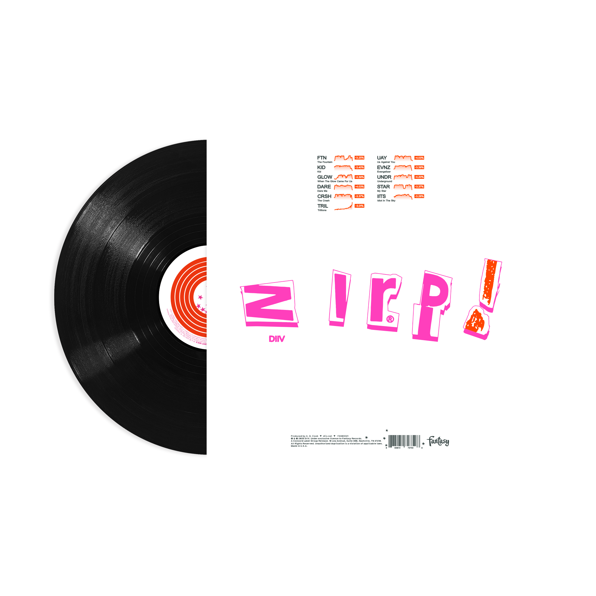 DIIV ‘ZIRP!’ LP