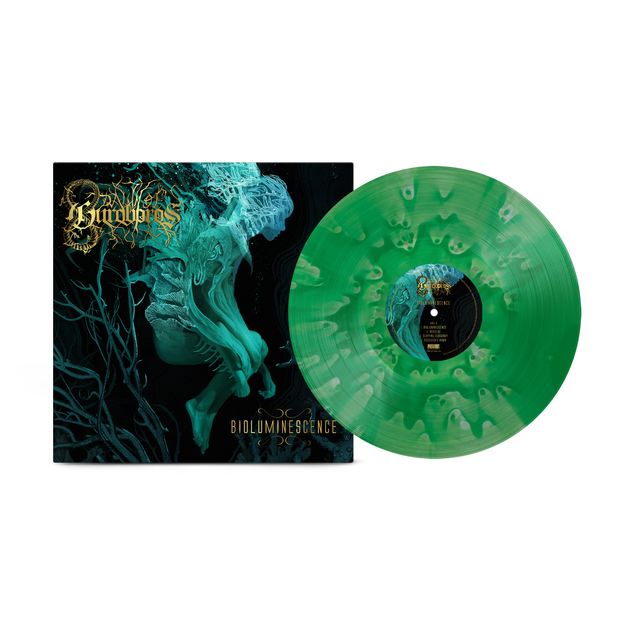 DAWN OF OUROBOROS 'BIOLUMINESCENCE' LP (Emerald Ghostly + Glow In The Dark Splatter Vinyl)