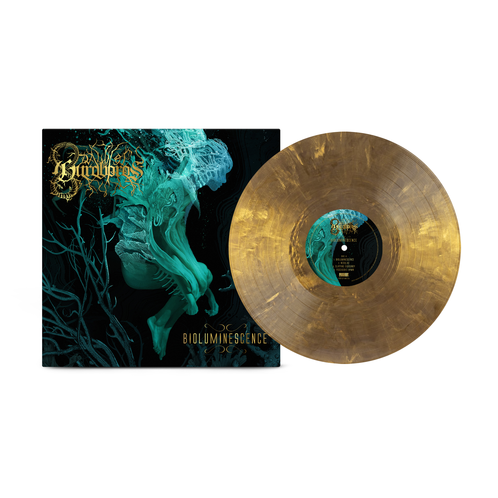 DAWN OF OUROBOROS 'BIOLUMINESCENCE' LP (Gold Black Ice Vinyl)