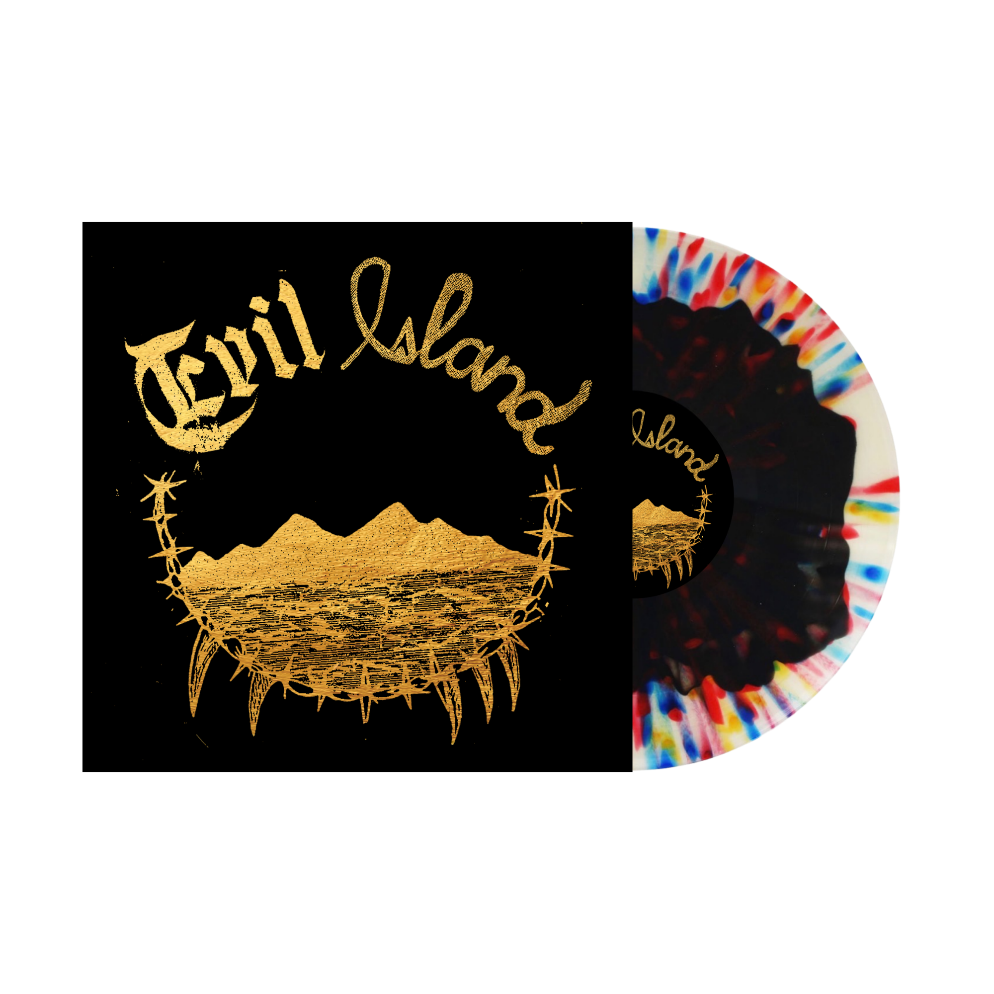 EVIL ISLAND ‘TERRAFORM THE AFTERLIFE’ LP (Exclusive – Limited to 300, Rainbow Color in Color Splatter Vinyl)