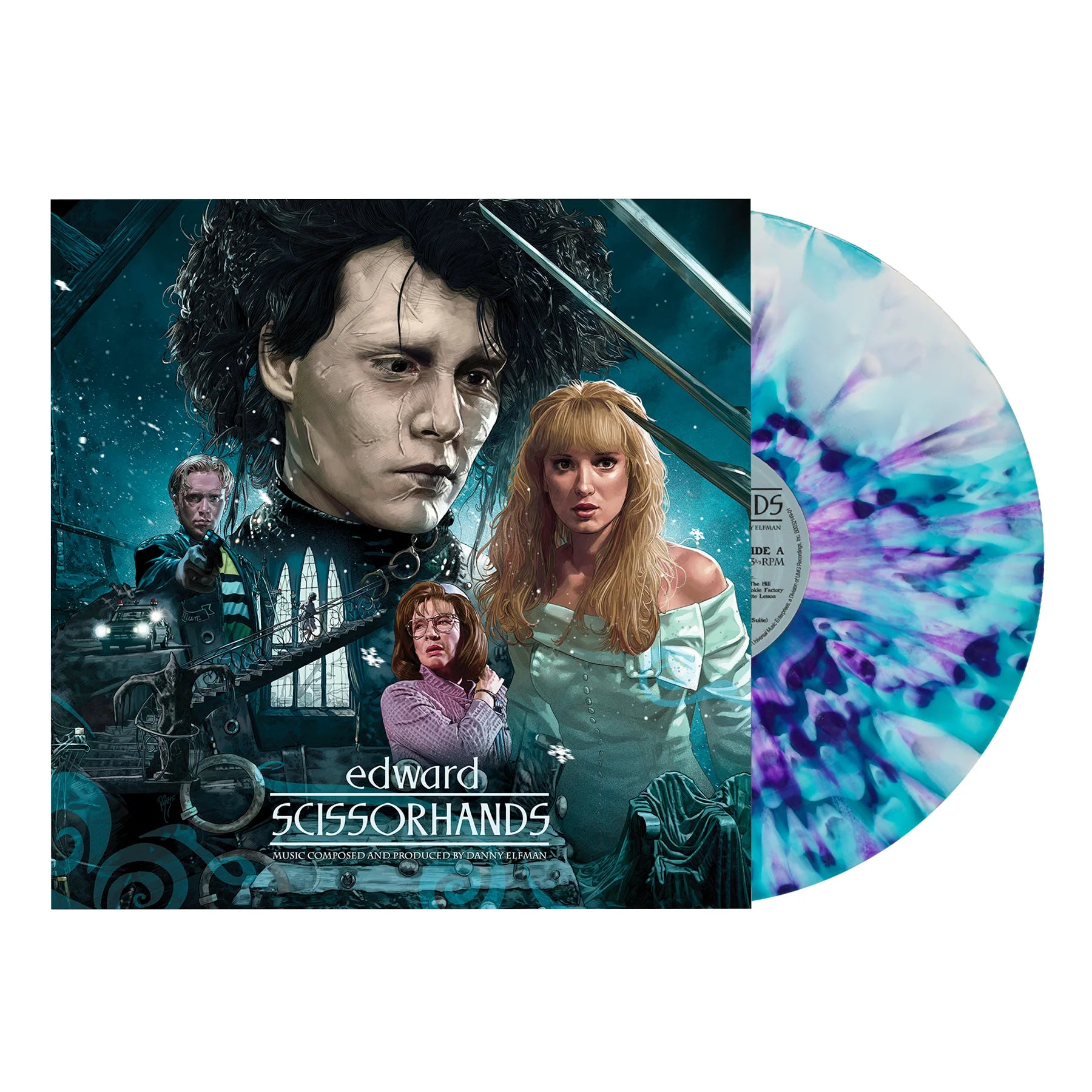 EDWARD SCISSORHANDS SOUNDTRACK LP (Deluxe Edition, Snow Dance Vinyl, Music by Danny Elfman)