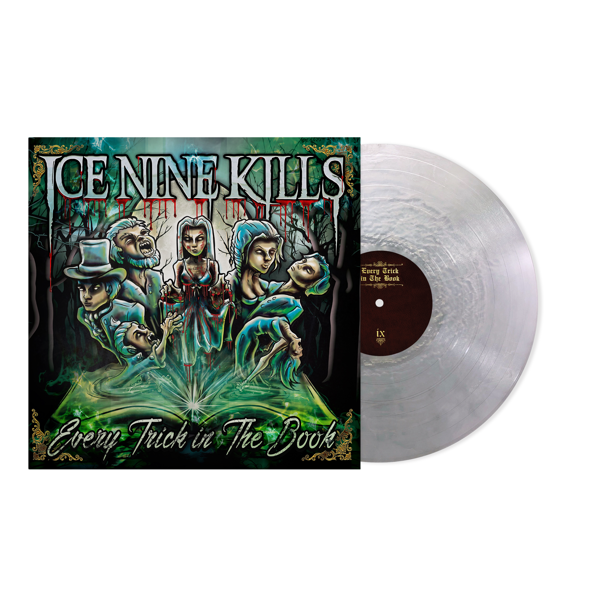 ICE NINE KILLS ‘EVERY TRICK IN THE BOOK’ LP (Limited Edition – Only 500 Made, Metallic Silver Vinyl)