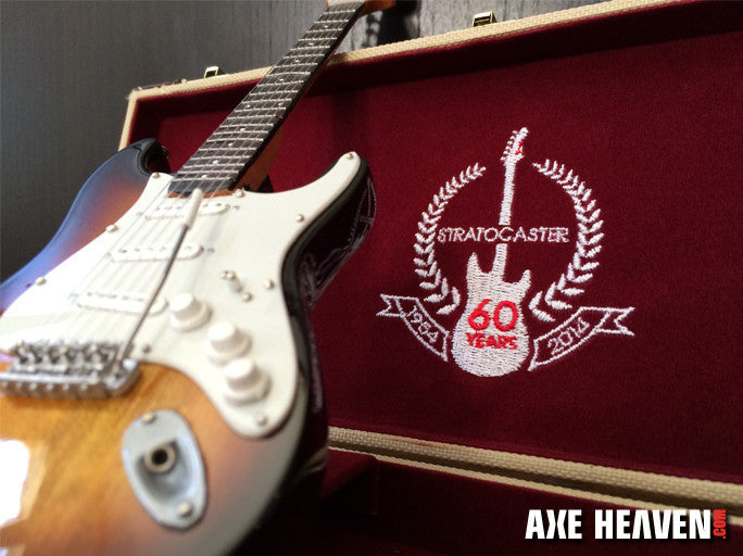 MINI FENDER™ 60TH ANNIVERSARY STRAT GUITAR CASE WITH EMBROIDERED LOGO