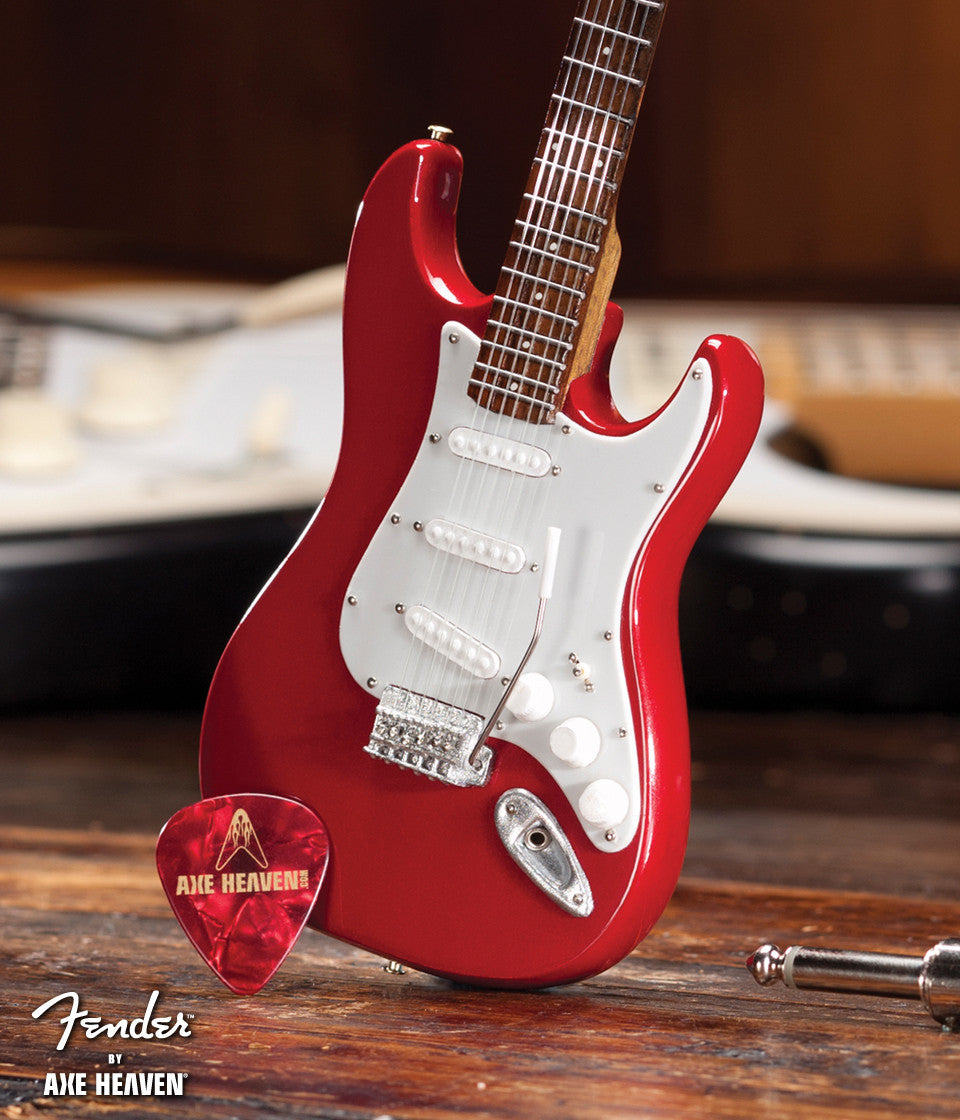 FENDER™ STRAT™ RED - OFFICIALLY LICENSED MINIATURE GUITAR REPLICA