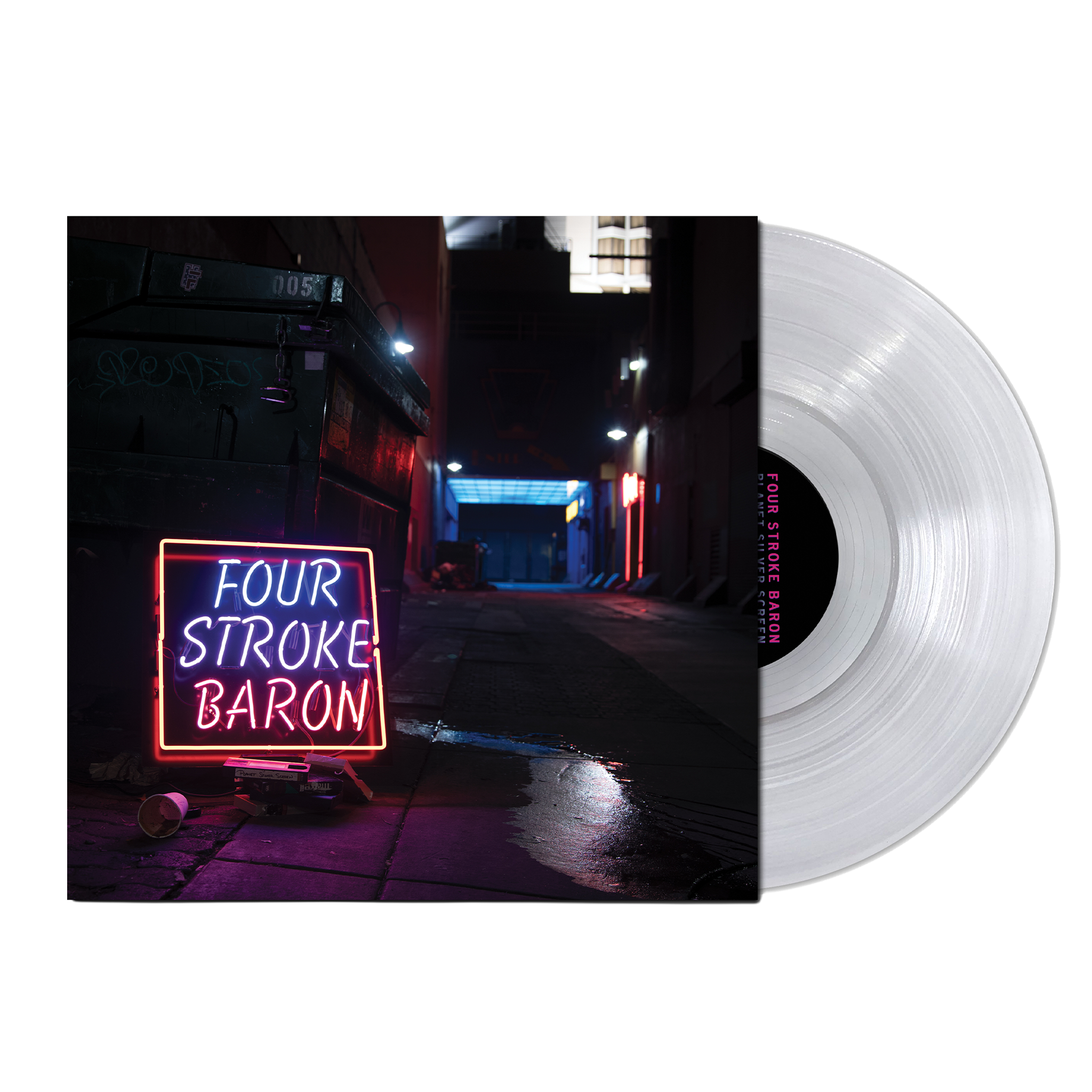FOUR STROKE BARON 'PLANET SILVER SCREEN' LP (Clear Vinyl)