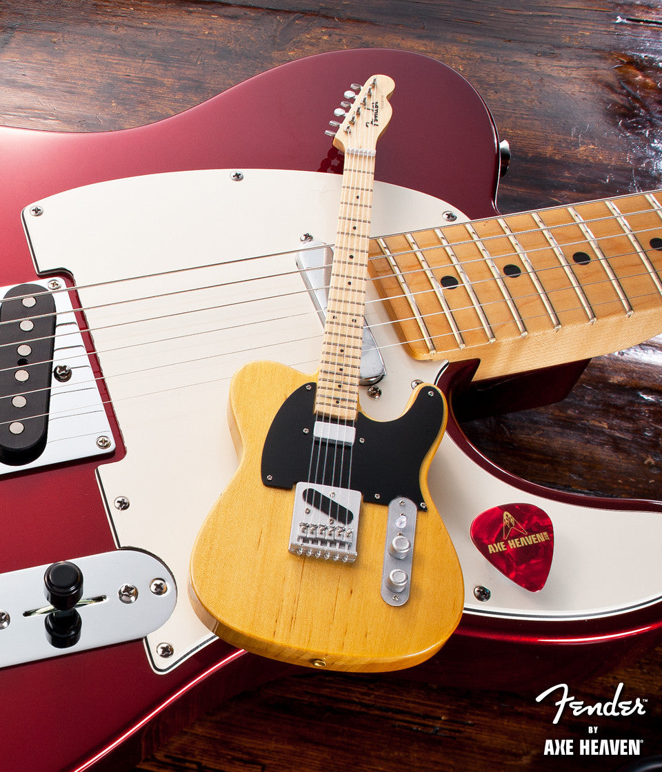 OFFICIALLY LICENSED MINIATURE BUTTERSCOTCH BLONDE FENDER™ TELECASTER™ GUITAR REPLICA