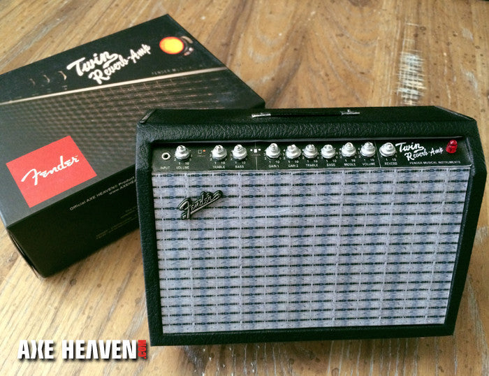 MINIATURE FENDER TWIN-REVERB ORNAMENTAL AMP MODEL - OFFICIALLY LICENSED