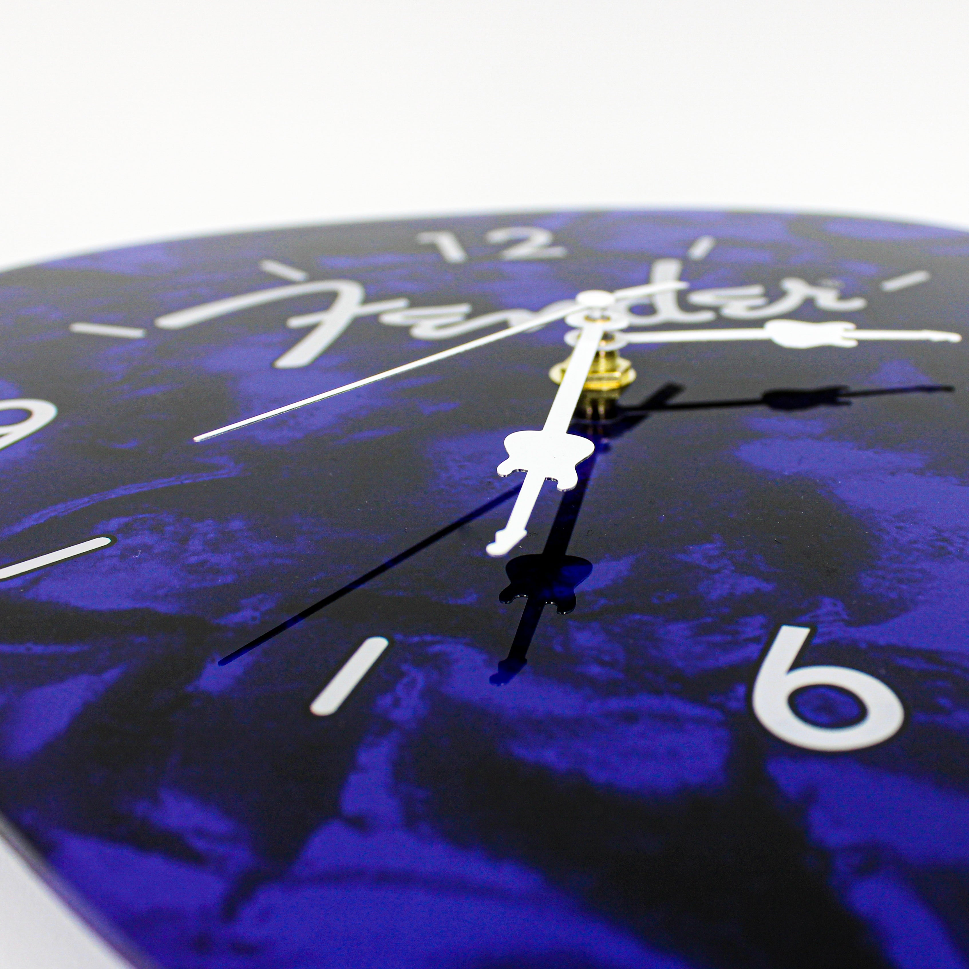 FENDER GUITAR PICK WALL CLOCK X BLUE